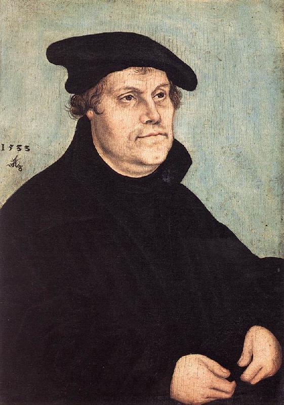 CRANACH, Lucas the Elder Portrait of Martin Luther dfg Sweden oil painting art